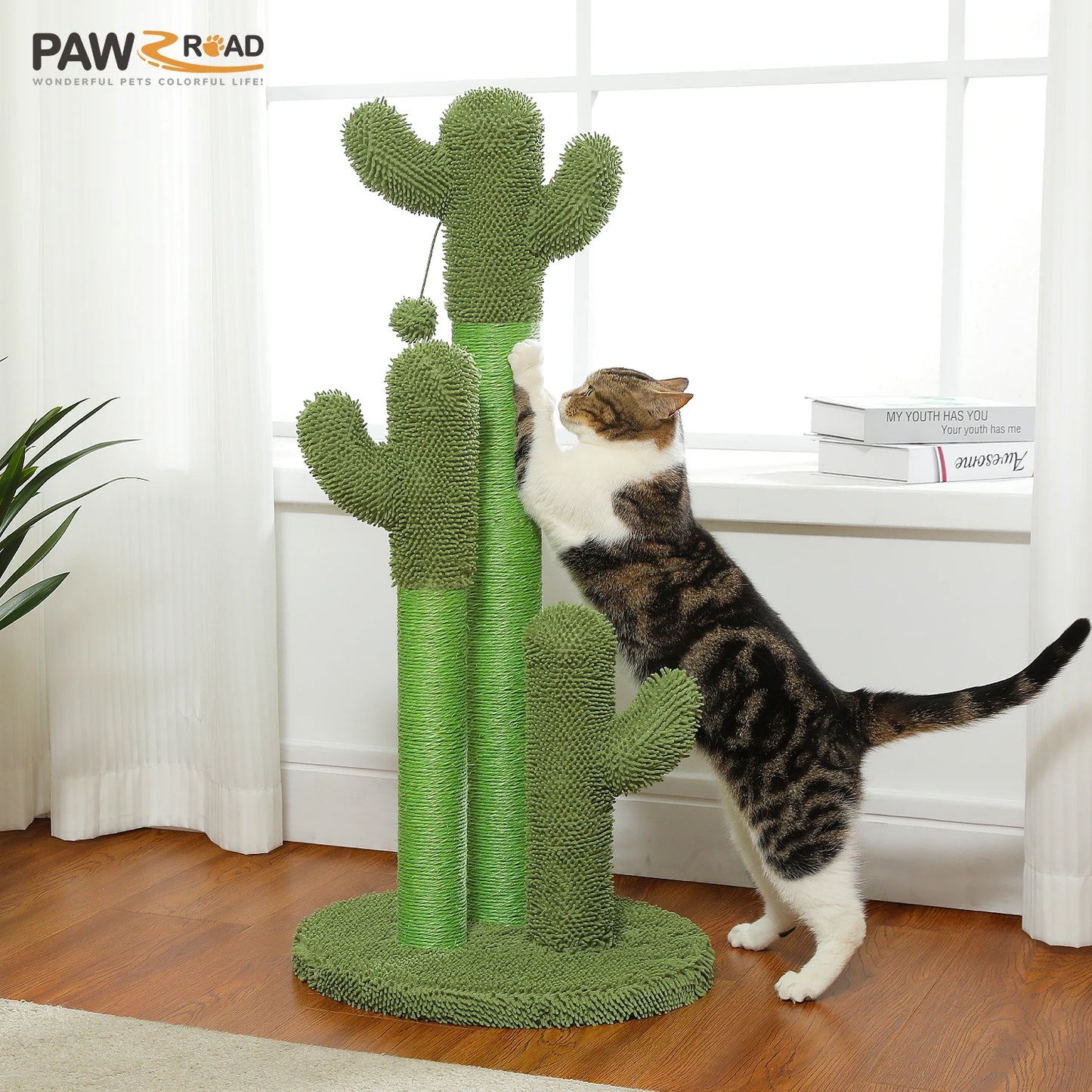 PEQULTI Cat Tree With Large Condo Hammock And Scratching Post Indoor
