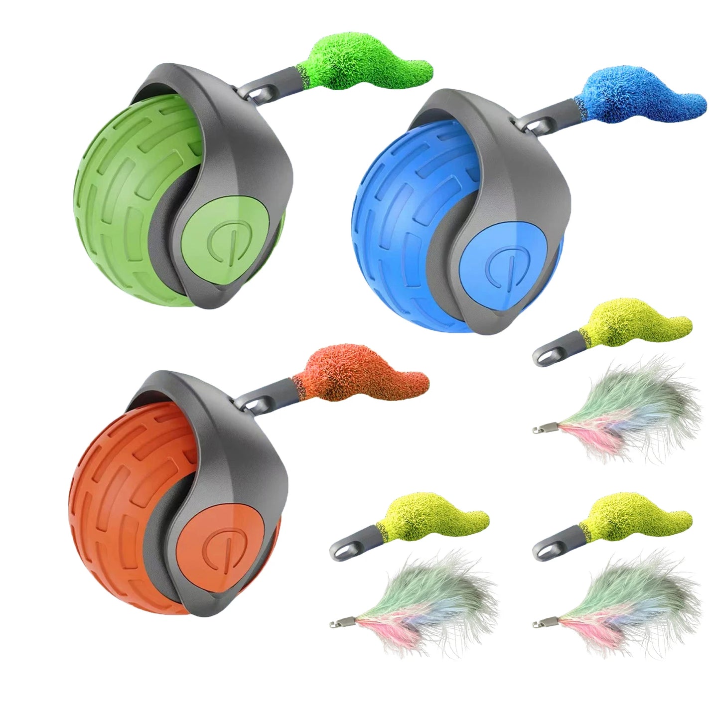 Shunmaii Cat Interactive Ball Toy Rechargeable Electric Teaser for Pets