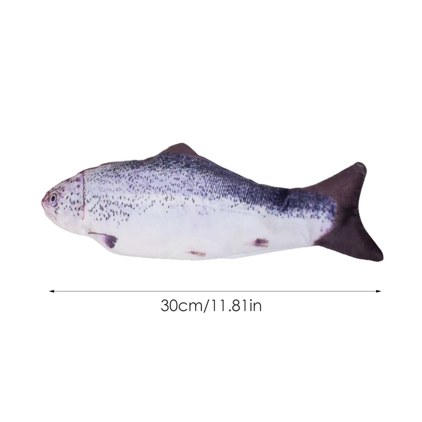 USB Rechargeable Floppy Fish Cat Toy, Interactive Realistic Fish For Cats