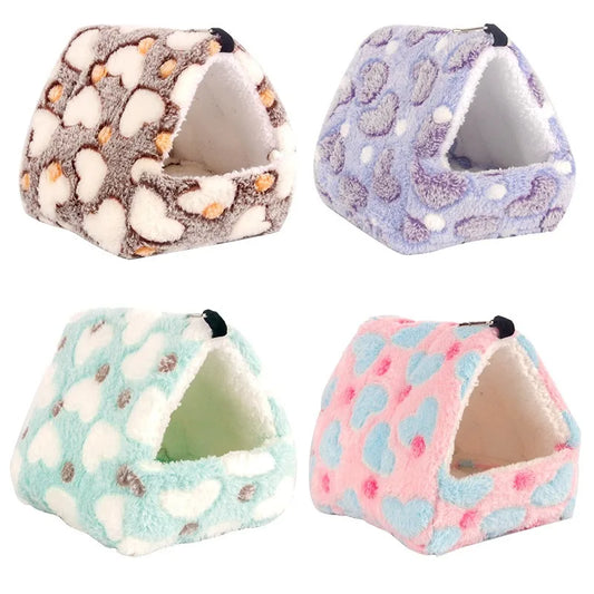 Plush Pet Nest Hammock For Small Animals Buckle Fastening Warm
