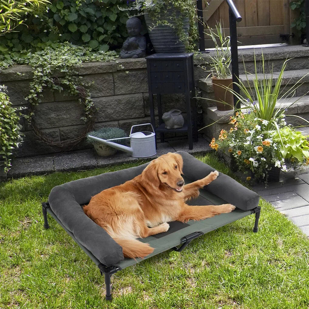 BINGOPAW Elevated Cooling Dog Bed With Breathable Mesh Cot