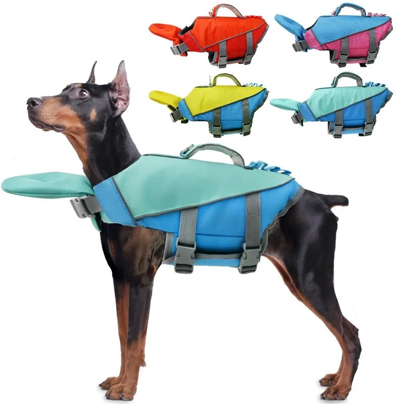 Dog Summer Swimming Life Jacket Safety Vest For Pool And Surfing