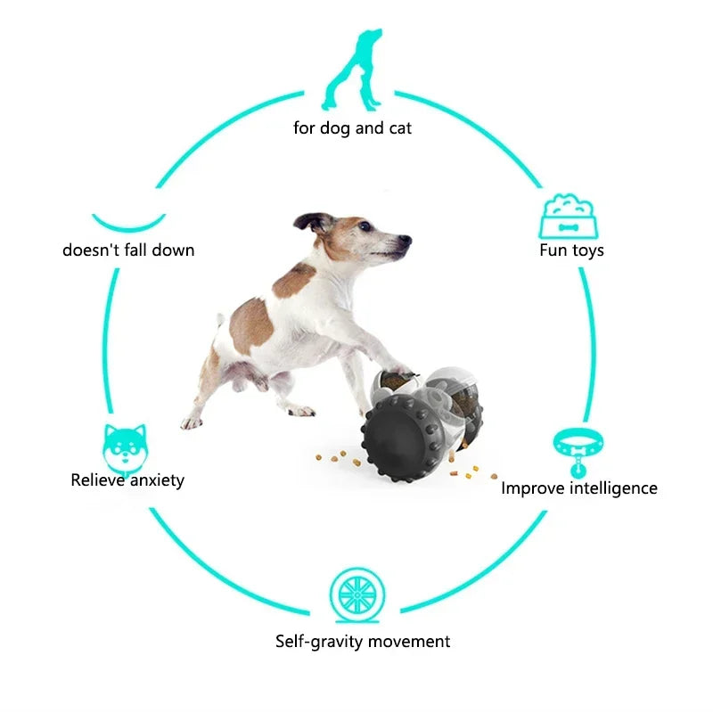 Dog Food Dispenser Puzzle Toy Interactive Slow Feed For Pets