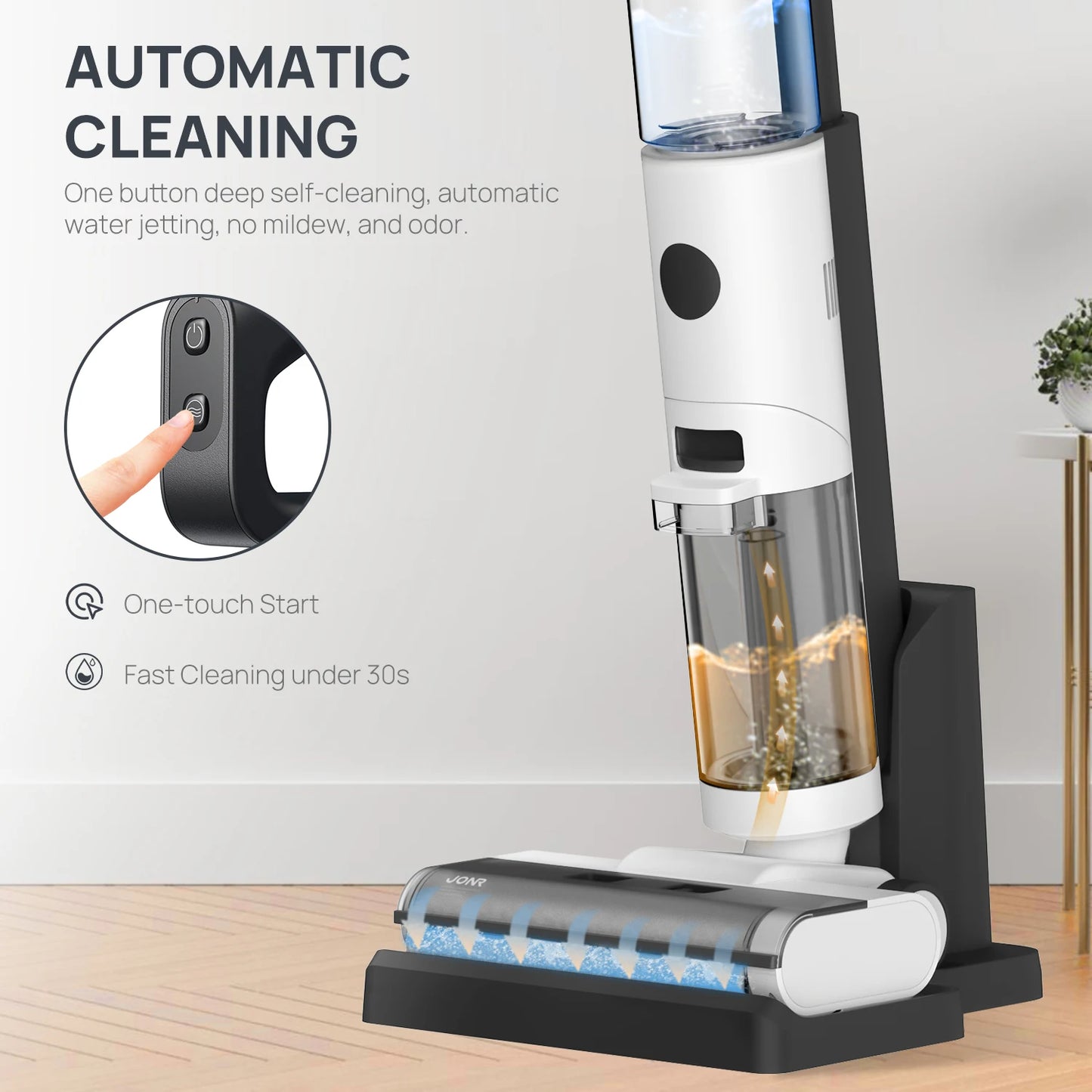 JONR ED12 Wet Dry Smart Vacuum Cleaner Wireless Floor Mop