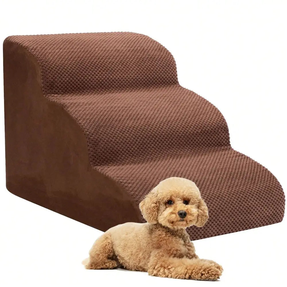 Soft Foam Pet Steps For Small Dogs Extra Wide Non Slip Ramp