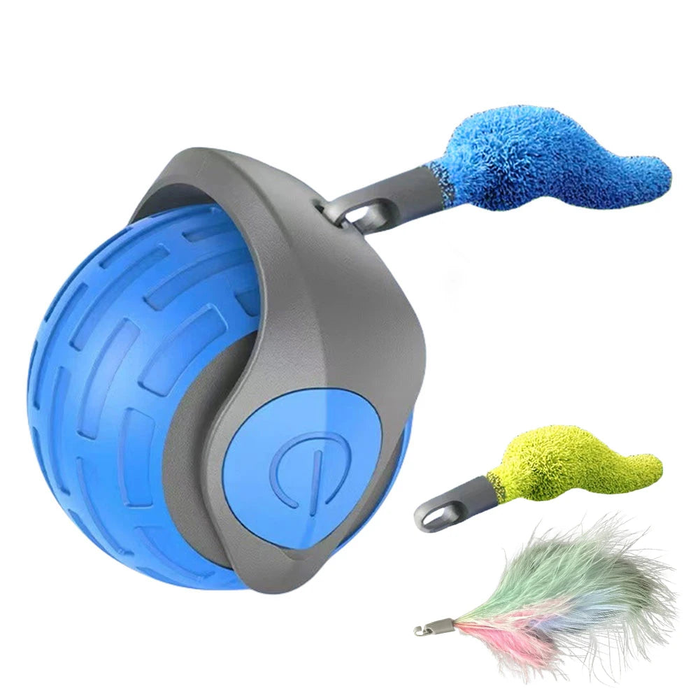 Shunmaii Cat Interactive Ball Toy Rechargeable Electric Teaser for Pets