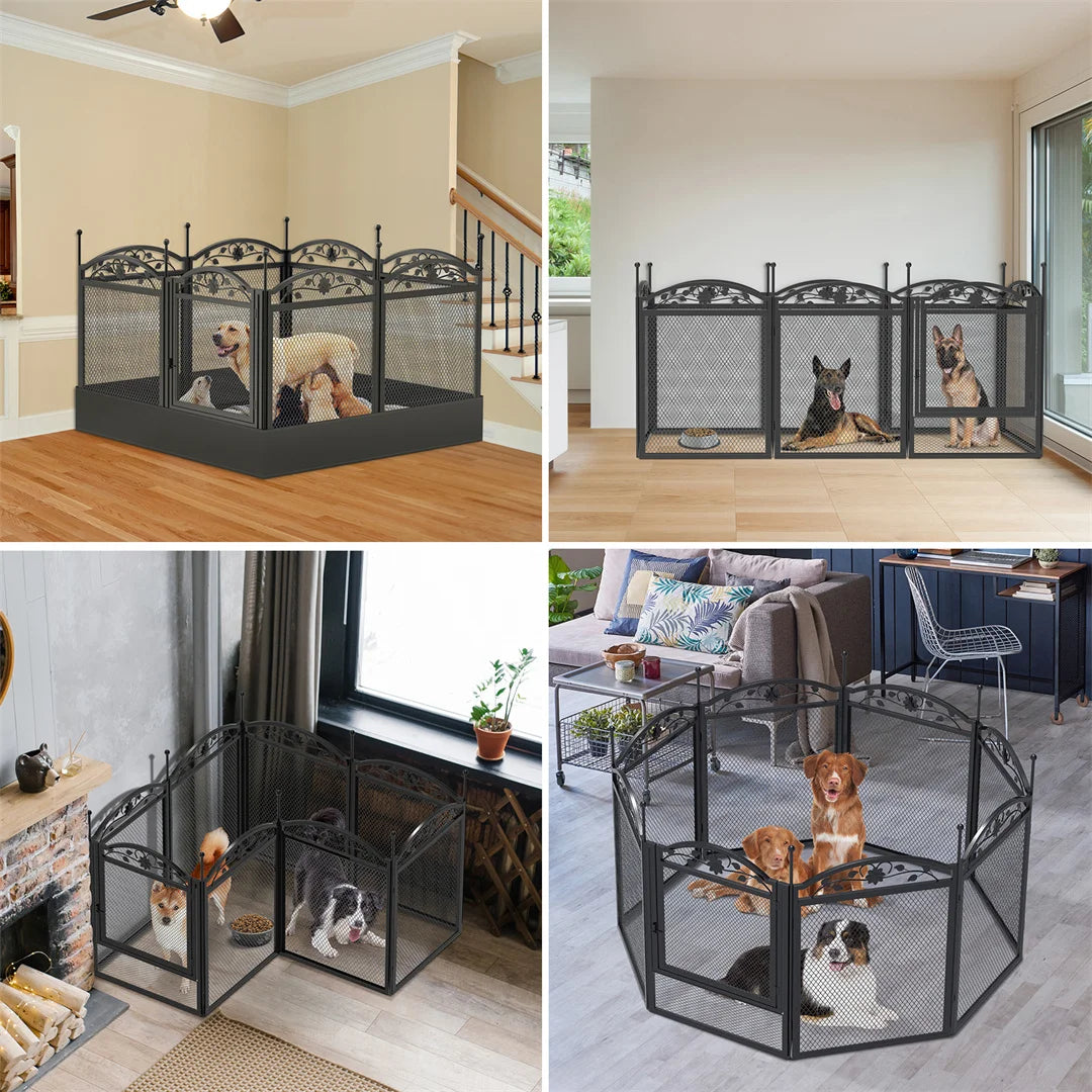 Bingopaw Heavy Duty Dog Playpen Indoor Outdoor Whelping Training