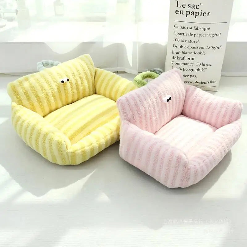 Cozy Linen Dog Bed Kennel for Winter Warmth and Comfort