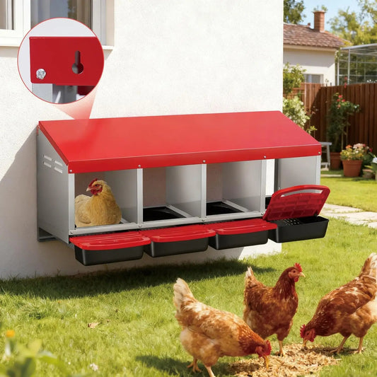 TWISTER.CK Automatic Egg Rollout Nesting Box For Hens Ducks Rabbits