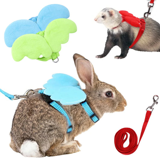 Angel Wings Harness And Leash For Small Pets Hamster Bunny