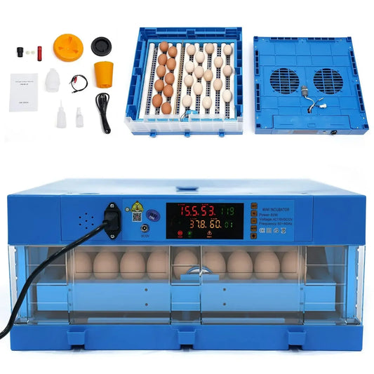 64 Egg Incubator 110V 12V Automatic Digital Household Unit