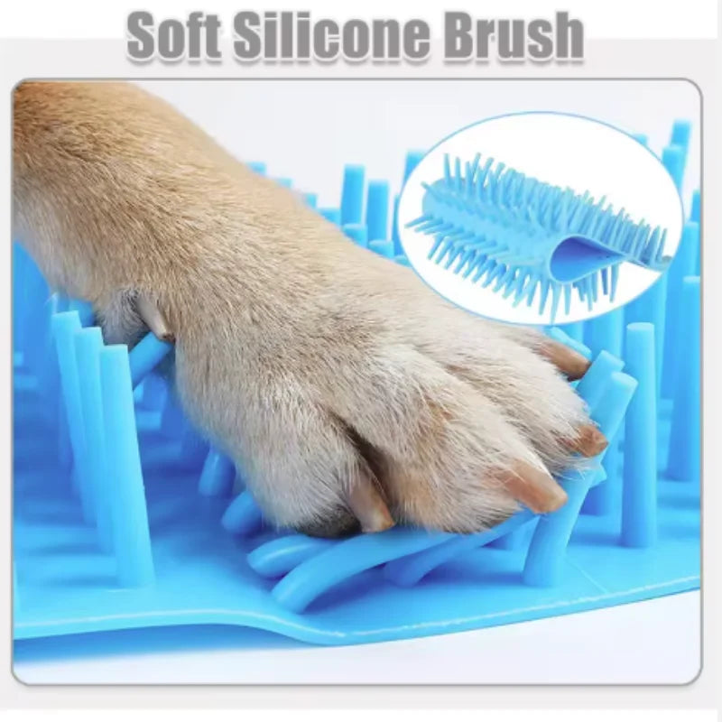 Pet Paw Cleaner Soft Silicone Foot Brush for Easy Pet Cleaning