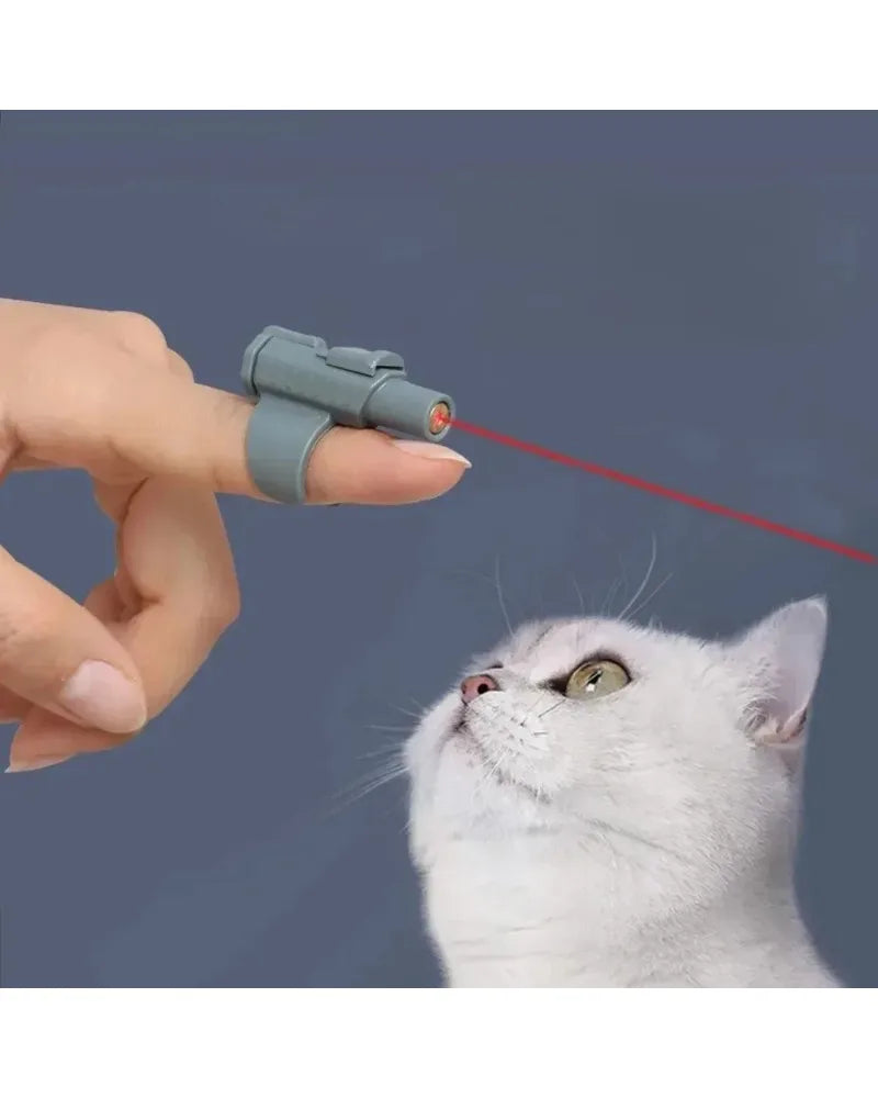 Mini Laser Cat Toy Finger Sleeve Portable Interactive Fun