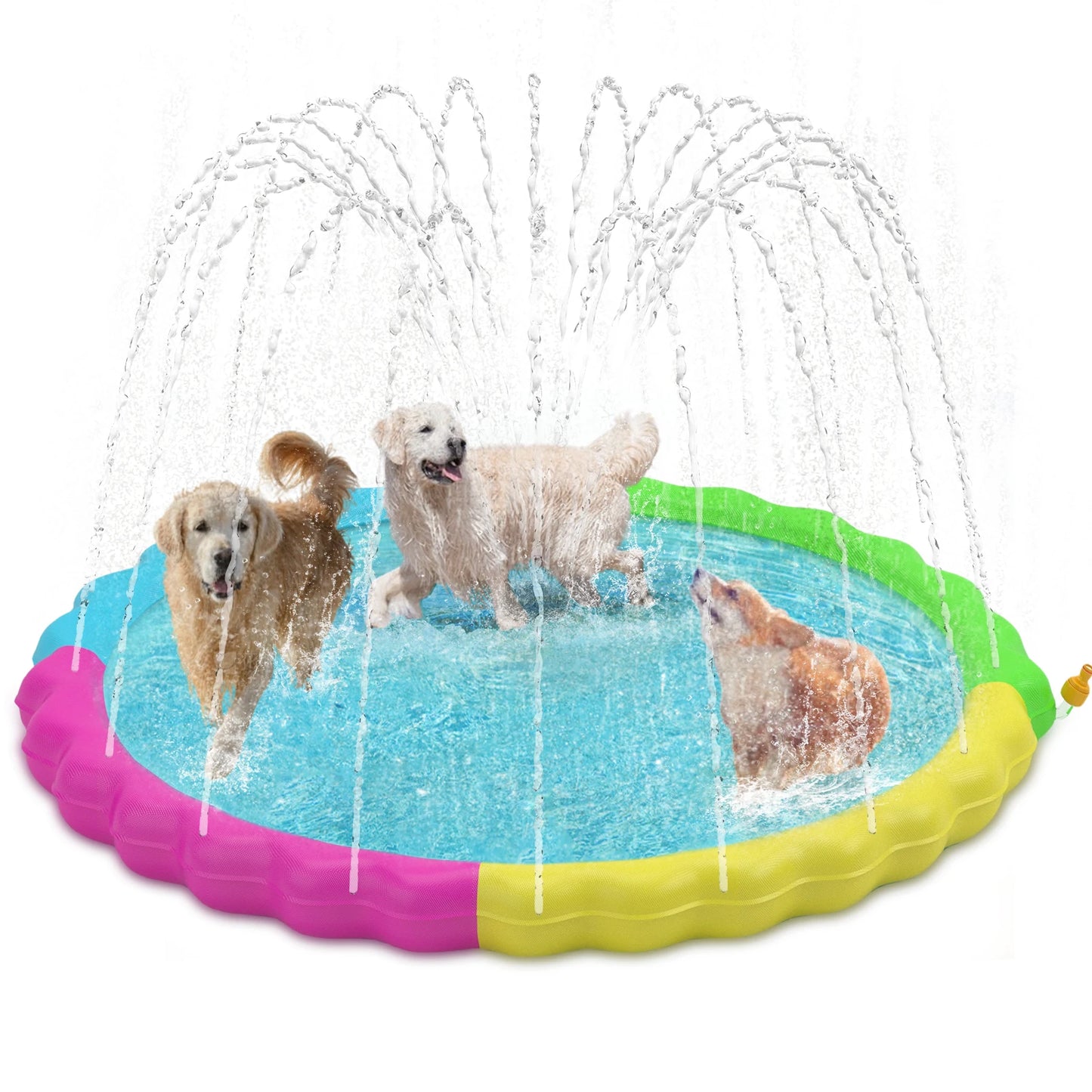 Dog Splash Pad Non Slip Outdoor Water Toy For Pets