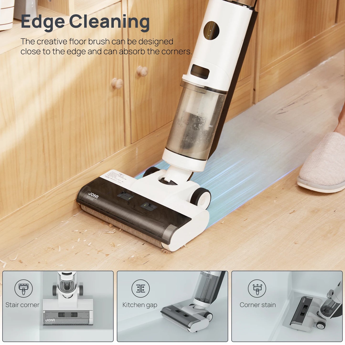 JONR ED12 Wet Dry Smart Vacuum Cleaner Wireless Floor Mop