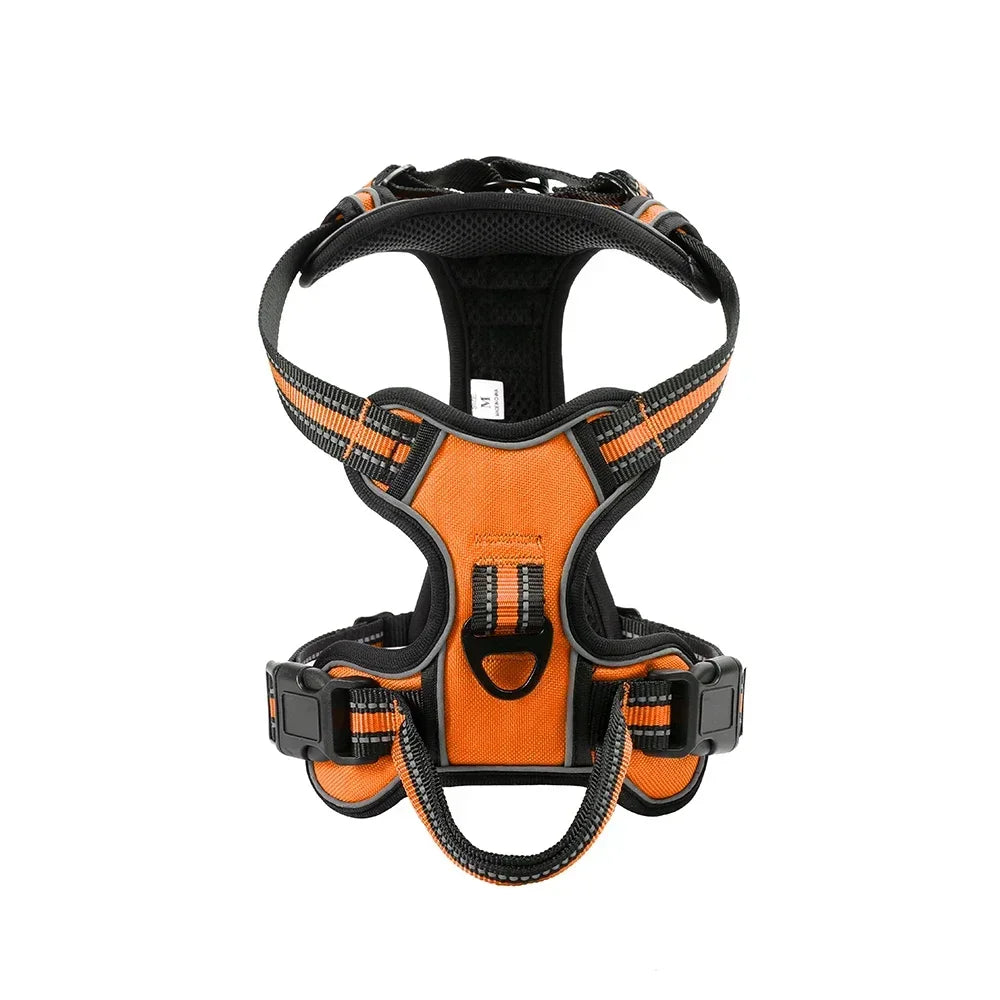 Nylon Reflective Adjustable No Pull Dog Harness Vest For All Dogs