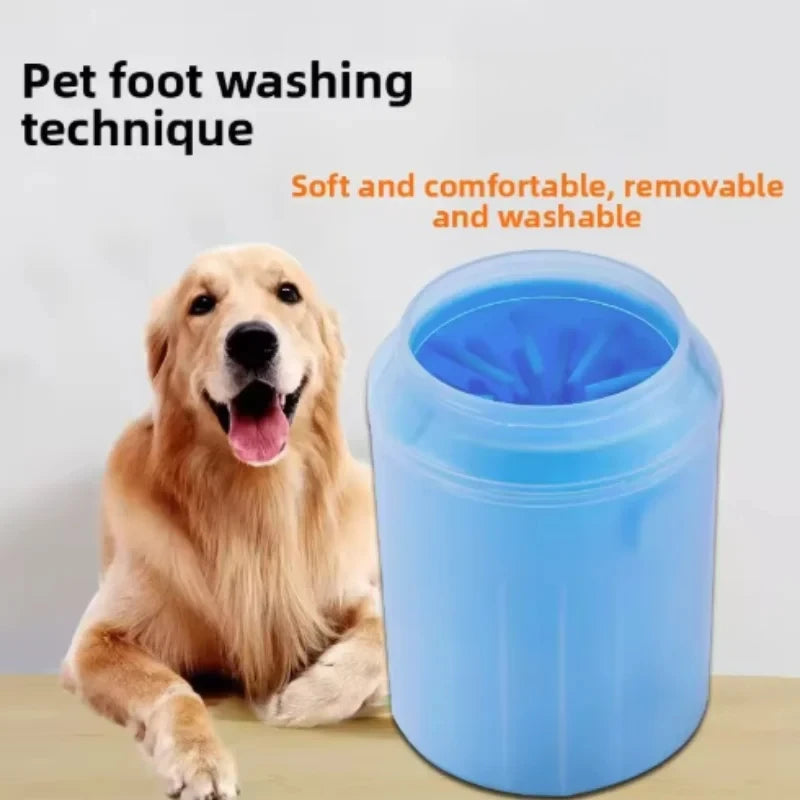 Pet Paw Cleaner Soft Silicone Foot Brush for Easy Pet Cleaning