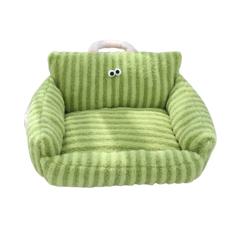 Cozy Linen Dog Bed Kennel for Winter Warmth and Comfort