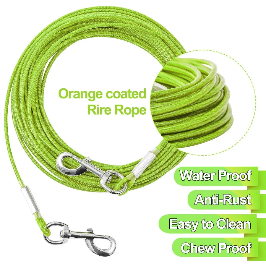 Extension Steel Wire Rope Dog Chain For Anti Bite Pet Traction