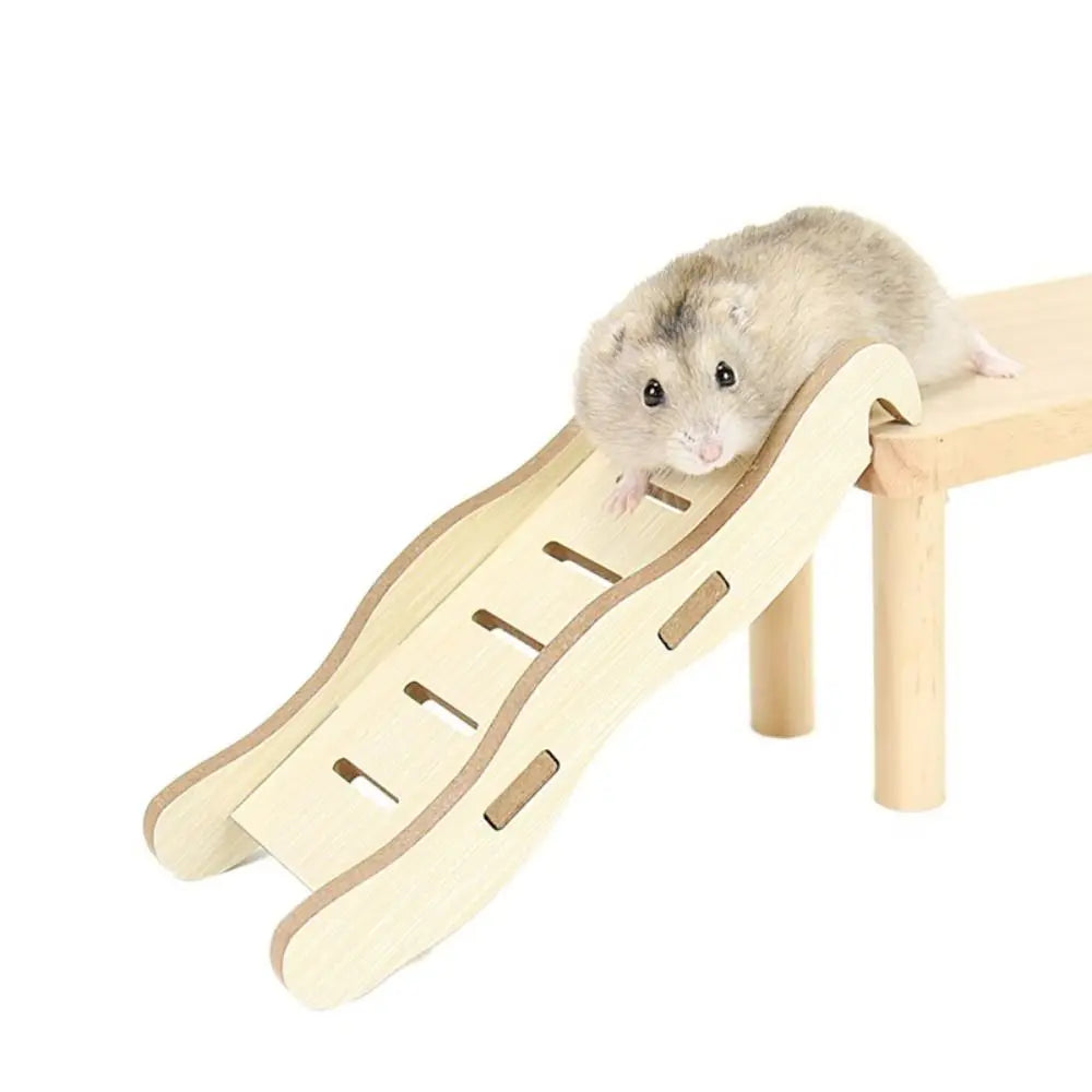 Wooden Hamster Ladder Suspension Bridge Small Pets
