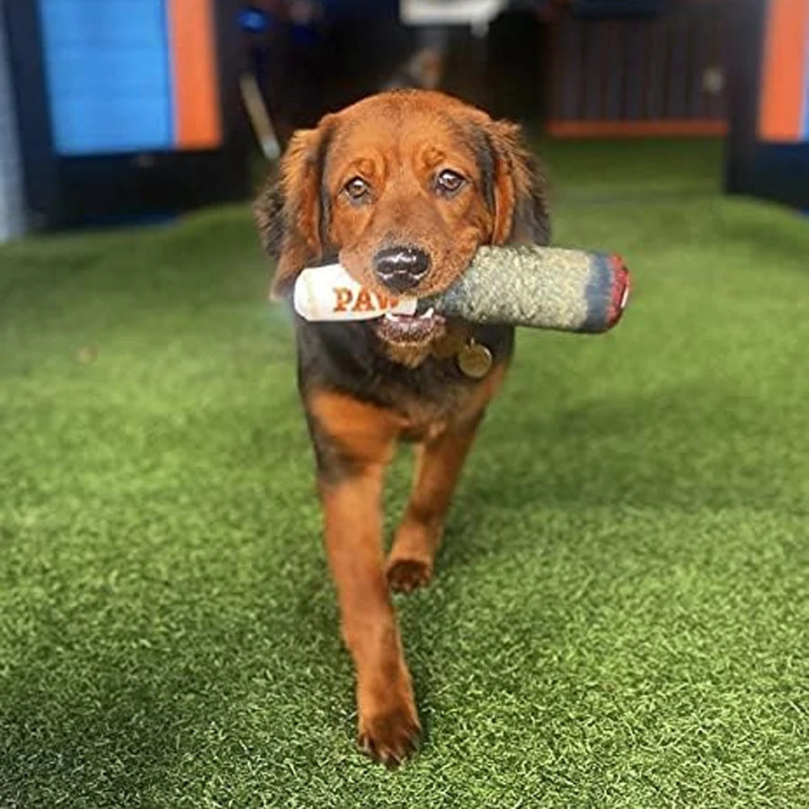 Funny Cigar Design Plush Squeaky Dog Toy For Chewing