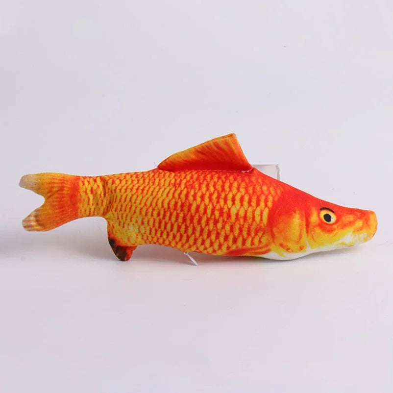 Cat Teasing Toy Simulation Fish Plush Chew Toy For Cats