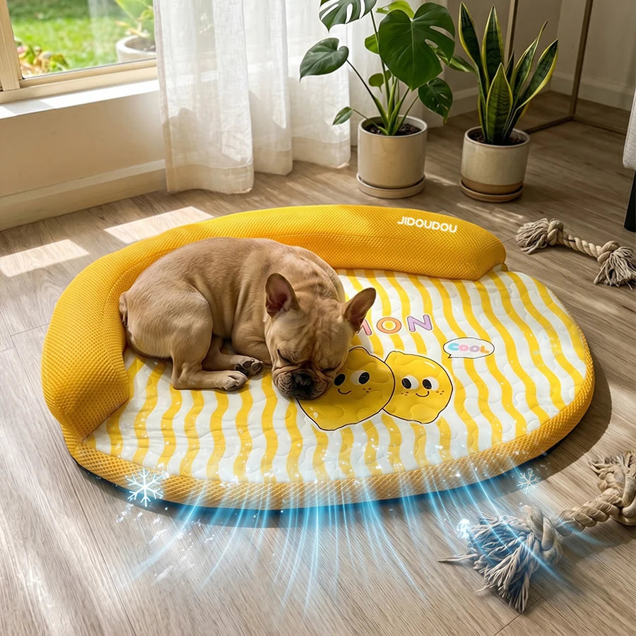 1 Piece Spring and Summer Pet Sofa Bed, Removable and Washable Dog Bed, Cool and Breathable Cat Bed and Dog Bed Suitable for Small and Medium-Sized Pets