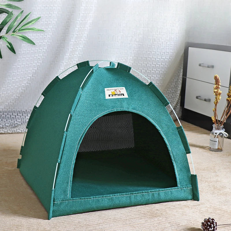 Foldable Cat And Dog Tent Four Seasons Outdoor Nest Breathable