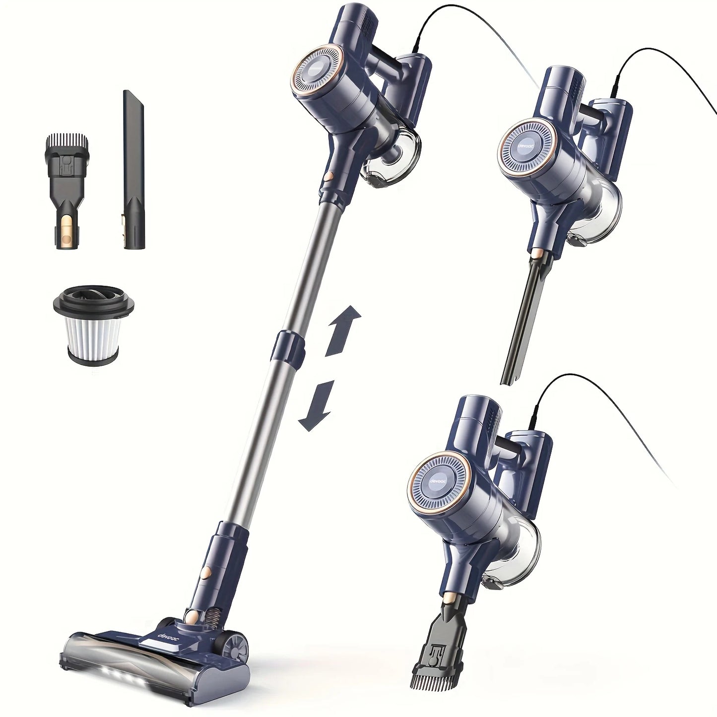 INSE I8 Corded Stick Vacuum 25KPa 600W 6 In 1 Lightweight Cleaner