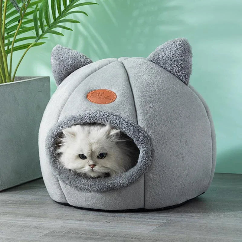 Deep Sleep Winter Cat Bed Cozy Cave Nest Indoor Pets