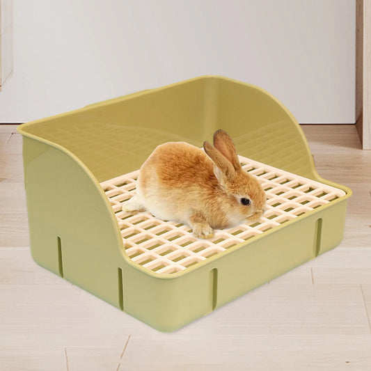 Rabbit Litter Box Pee Pan Tray For Small Animals Pet Toilet Corner