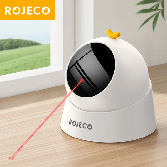 ROJECO Automatic Cat Laser Toy Interactive 360 Degree Indoor Play