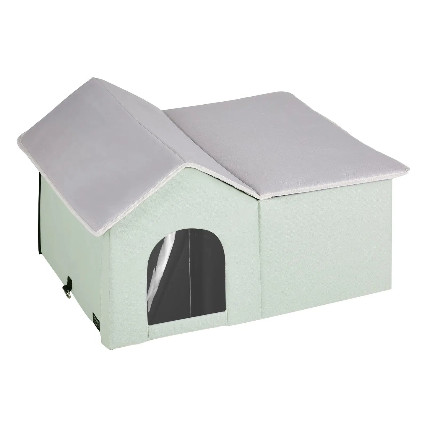 Foldable Heated Cat House With Built In Heated Pad