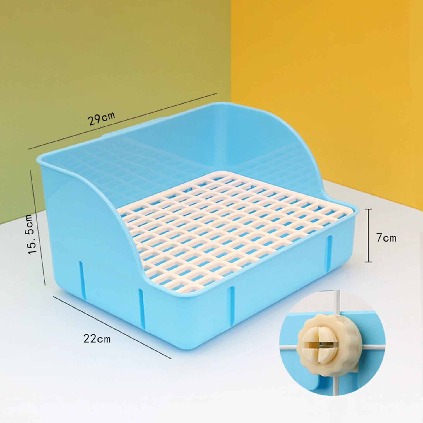 Rabbit Litter Box Pee Pan Tray For Small Animals Pet Toilet Corner