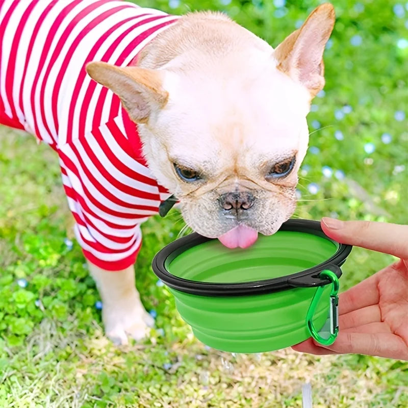 Pet Travel Collapsible Bowl Durable TPR For Cats And Dogs