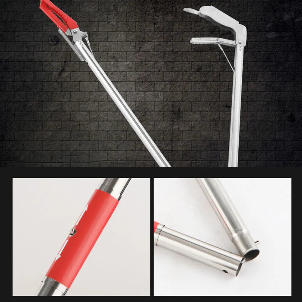 Stainless Steel Snake Catcher Tongs With Wide Jaw Reptile Grabber