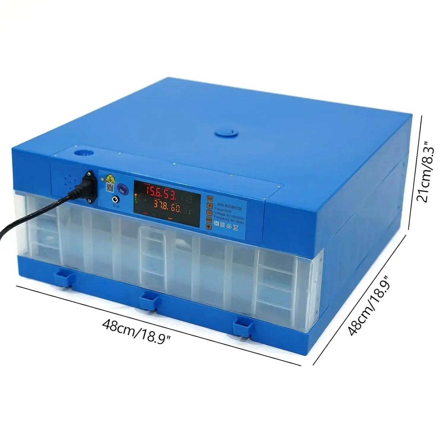 64 Egg Incubator 110V 12V Automatic Digital Household Unit