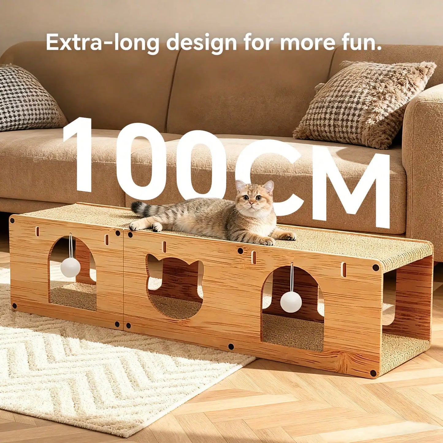 Cardboard Cat Scratcher House,  Corrugated Cat Scratcher For Indoor Cats, Extra Large Scratching Board Pad
