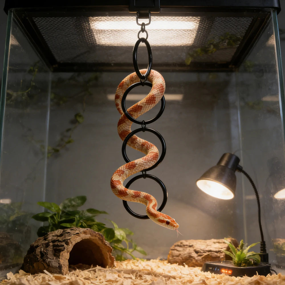 Detachable Ring Jungle Gym For Reptile Terrarium Enrichment