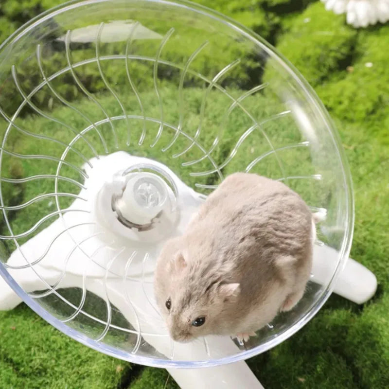 Hamster Running Wheel Toy Silent Rotating Exercise Disc