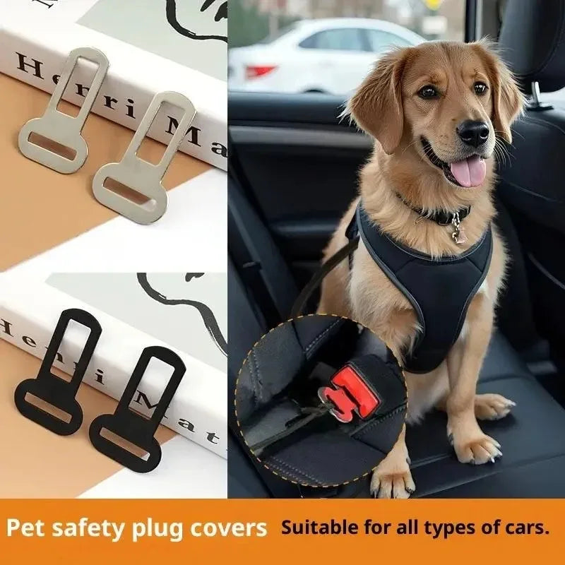 Pet Seat Belt Adapters for Cars and Trucks Metal Clips for Leashes