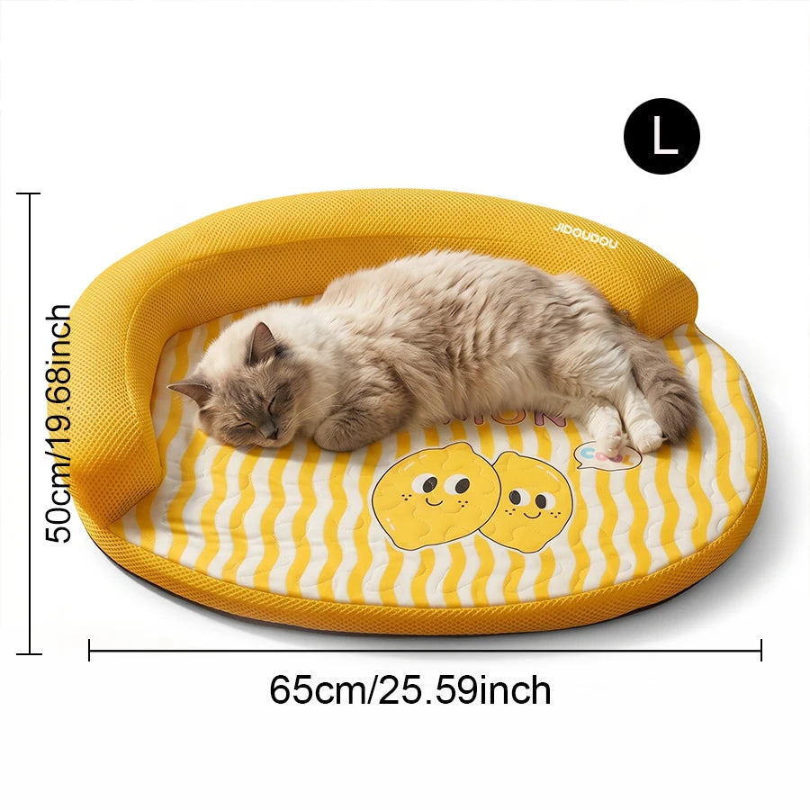 1 Piece Spring and Summer Pet Sofa Bed, Removable and Washable Dog Bed, Cool and Breathable Cat Bed and Dog Bed Suitable for Small and Medium-Sized Pets