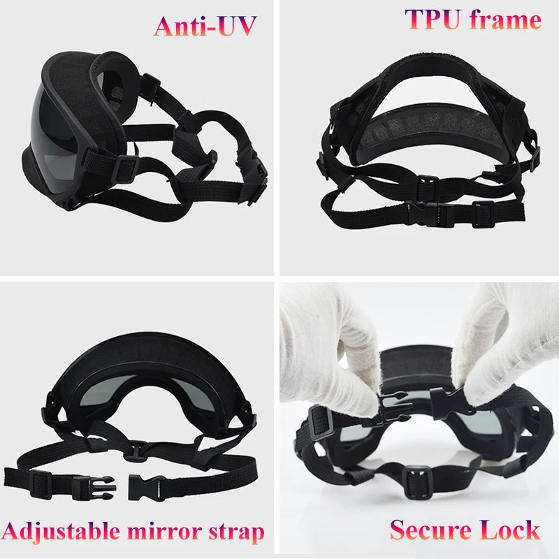 PETRAVEL CN Dog Goggles Anti UV Sunglasses For Travel Protection