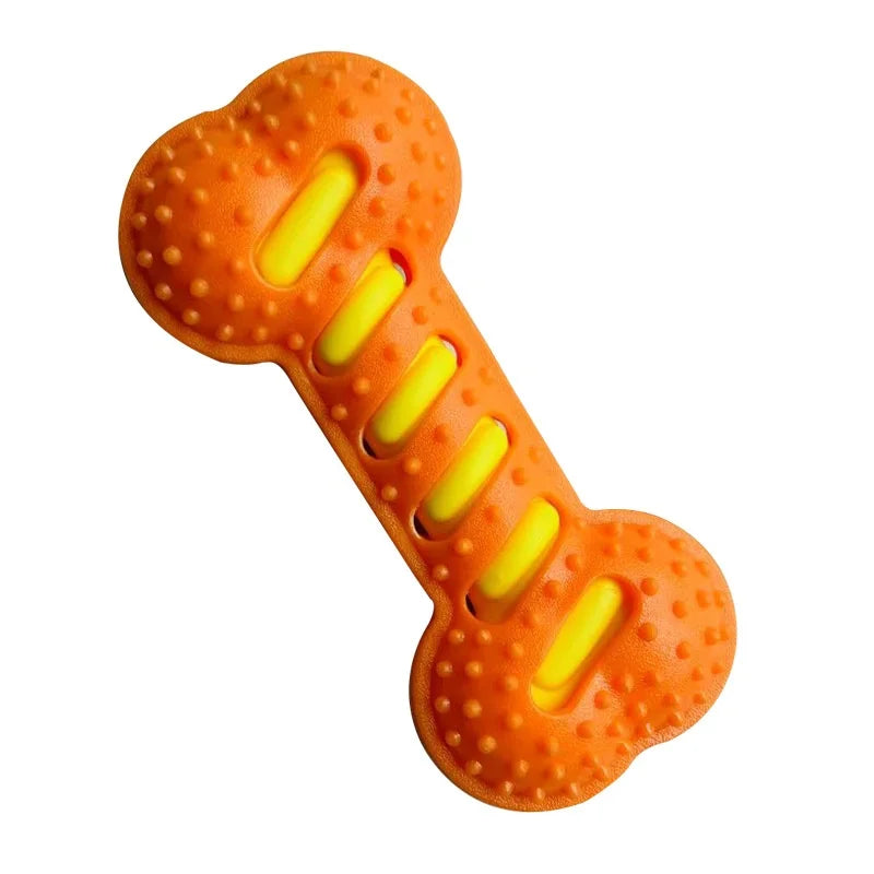 Dog Chew Toy Rubber Bone For Teeth Cleaning And Interactive Play