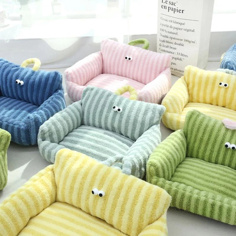 Cozy Linen Dog Bed Kennel for Winter Warmth and Comfort