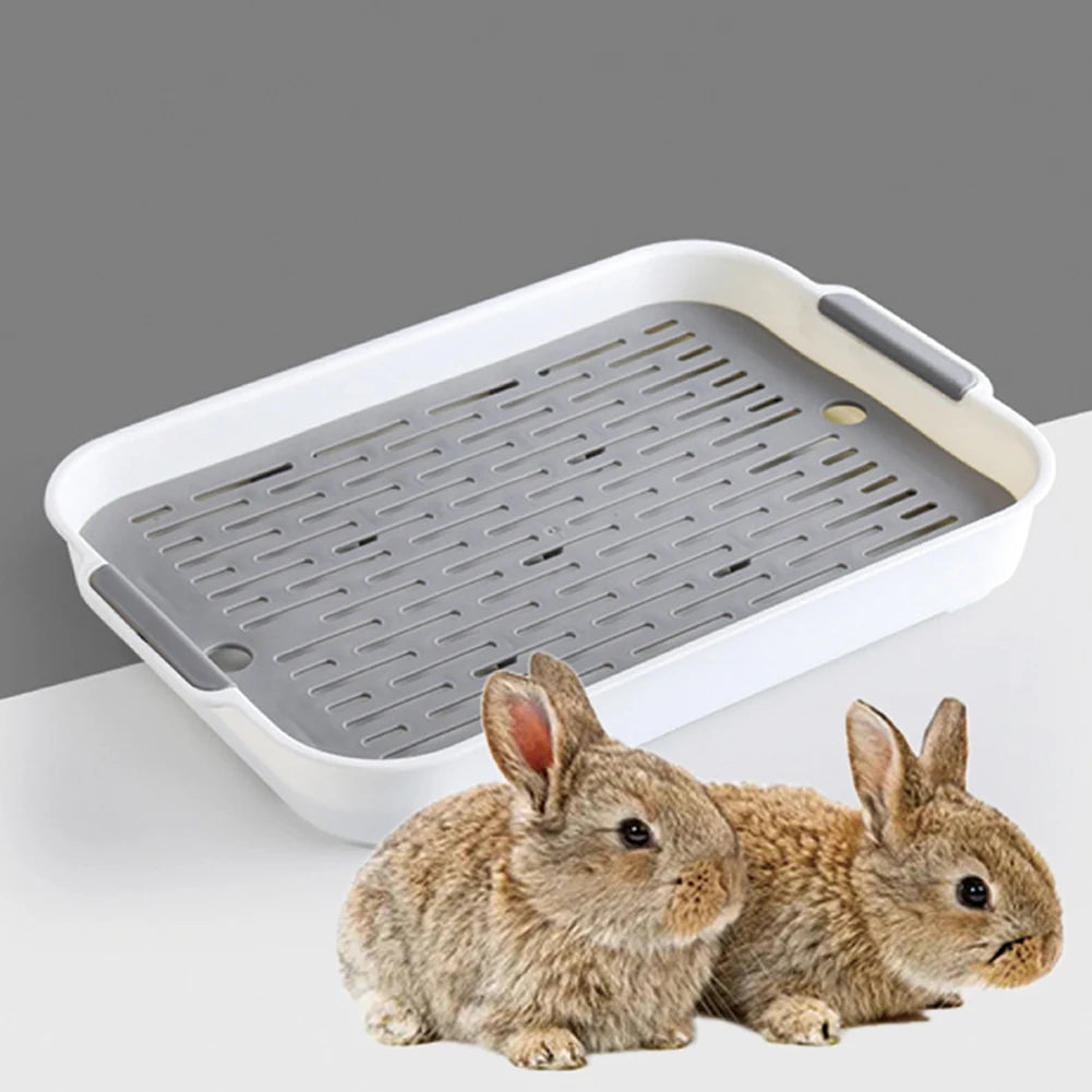 Rabbit Litter Box Plastic Corner Toilet Tray For Small Pets