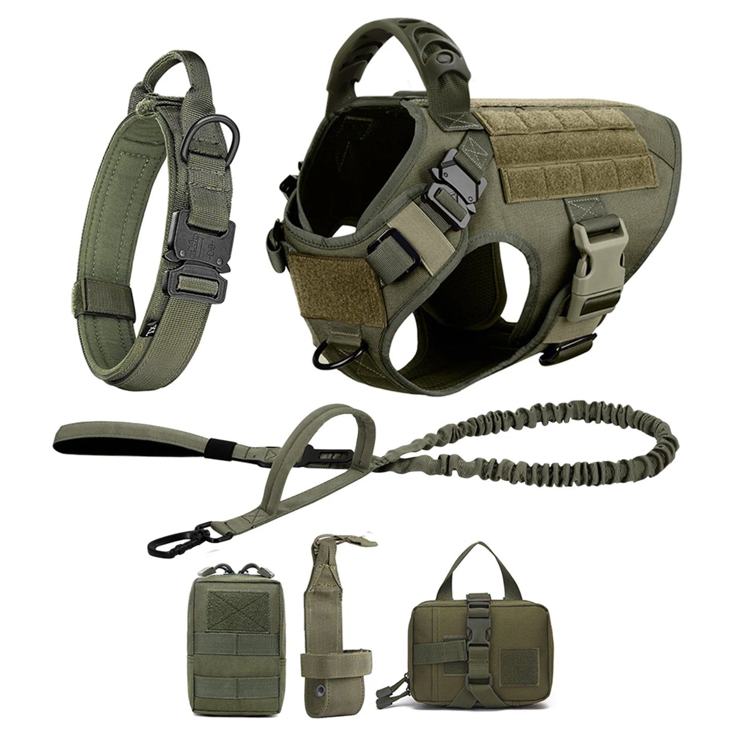 Dog Harness And Leash Set Padded Training Vest For German Shepherd Malinois