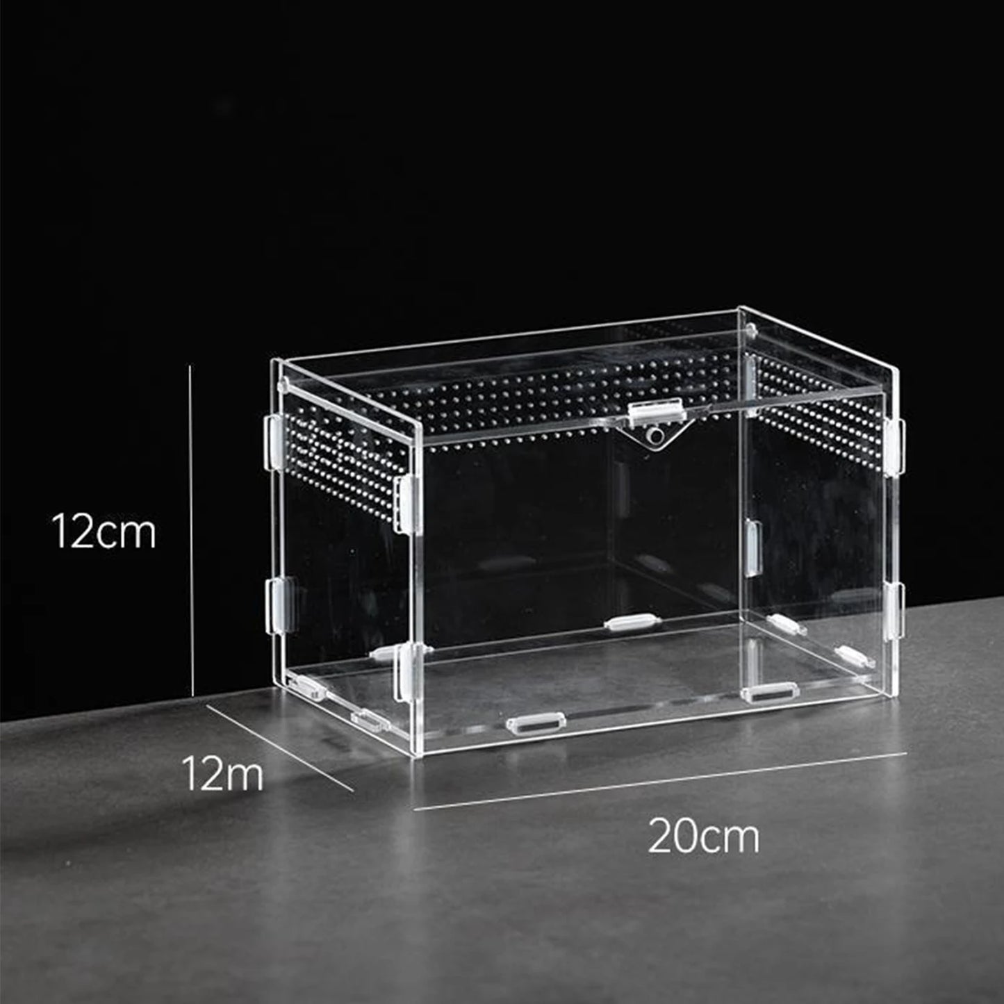 Acrylic Reptile Breeding Box Enclosure For Terrarium Habitat