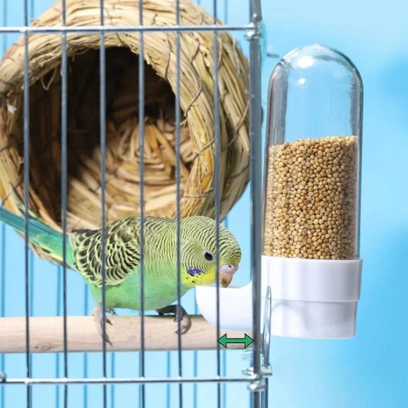 Hanging Bird Feeder And Water Dispenser For Parrots And Birds