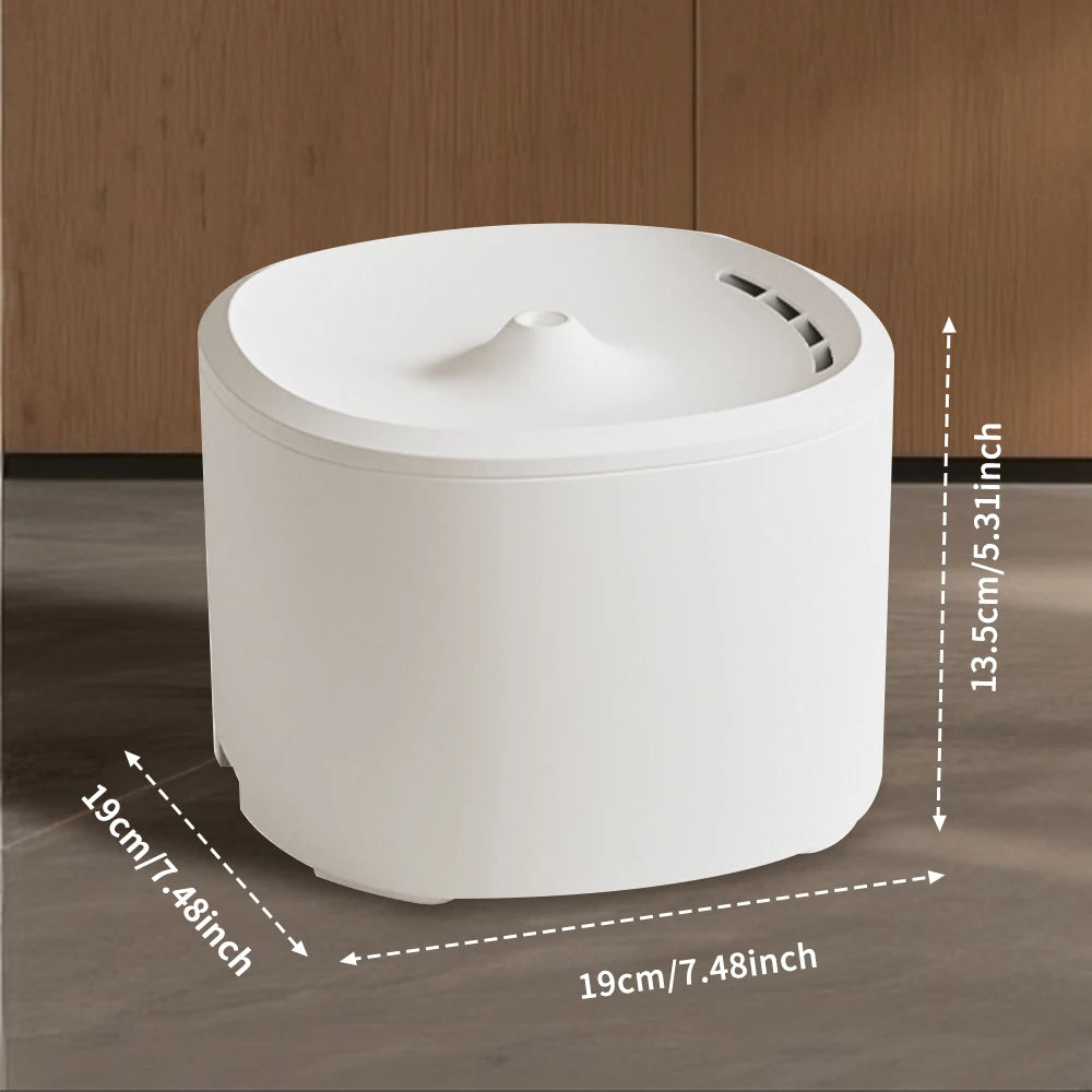 Cat Water Bowls Fountain - USB Powered Quiet Automatic Bowl | Cat Drinking Fountain Water Dispenser - for Kitten Puppy Dog Indoor Home Apartment Living Room Balcony